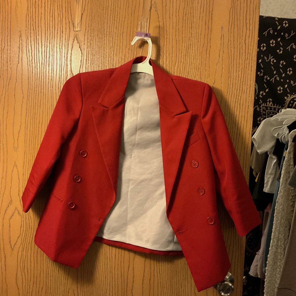 Vintage Red Blazer